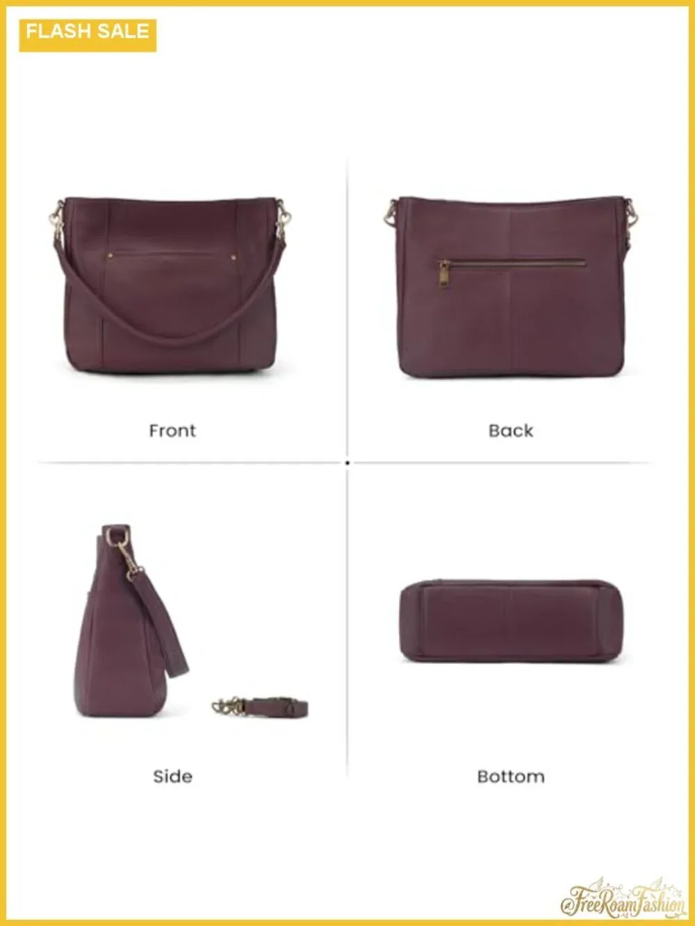 Genuine Leather Hobo Crossbody Bag Women Shoulder Purse Handbag